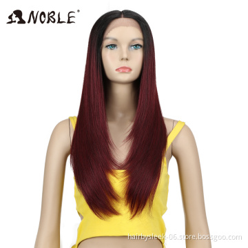 Beautiful 24 inch ombre colored long straight synthetic hair American cambodian red hair wigs synthetic hair